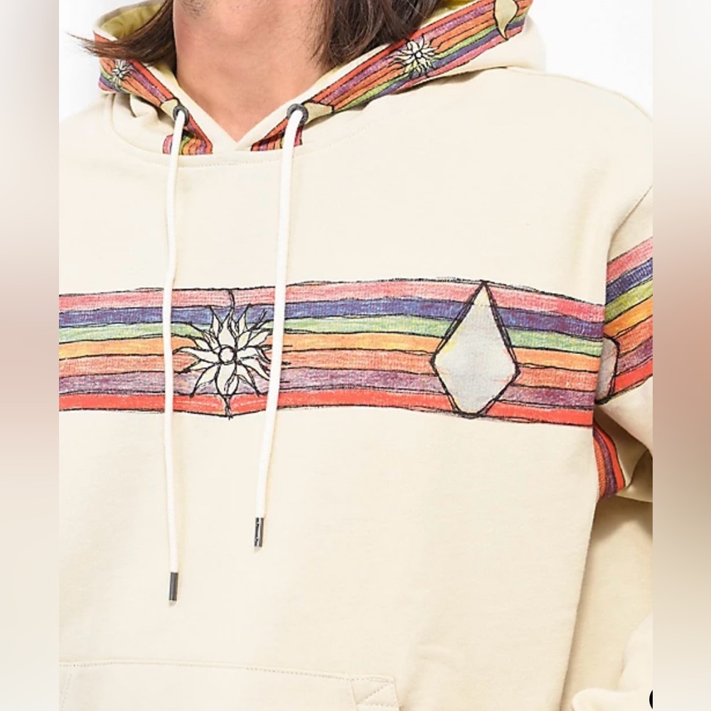 Volcom D.I. Pullover Fleece Hoodie Unisex Size Large - Picture 3 of 6